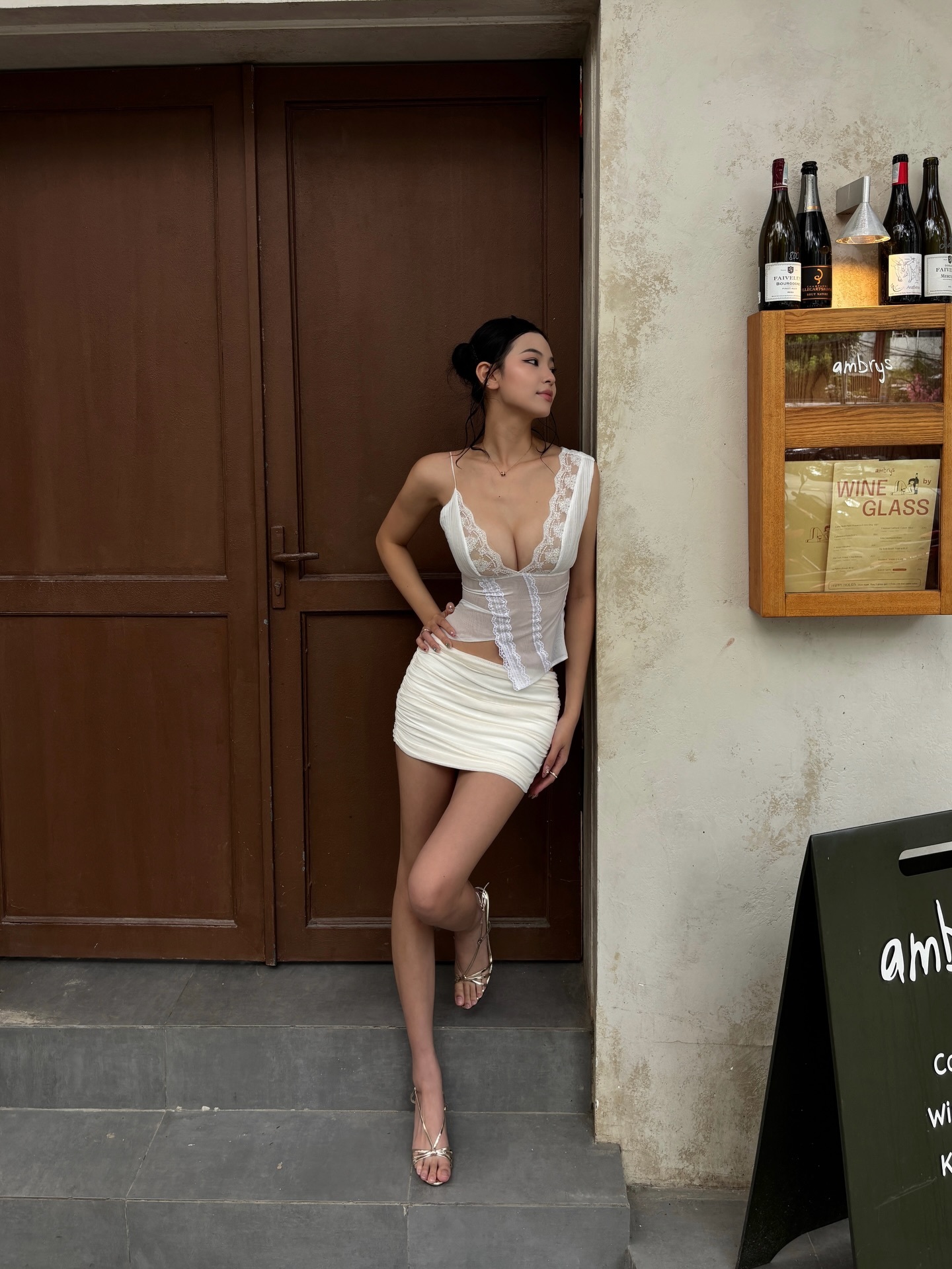 vuuhamy出来吃东西 allwhite #ootd# - 第4张